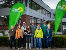 Für ein Lebenswertes Scheeßel stellen sich zur Wahl: (v.l.) Ulrich Hollmann, Birgit Ricke, Cord Gerken, Canina Ruzicka, Ingo Niemann, Dr. Corinna Barkholt, Hans Brauns und Gabriela Villwock.